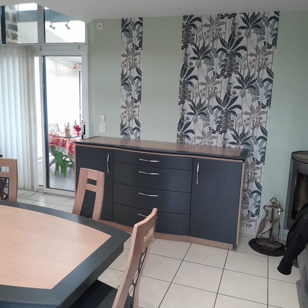 Enfilade sur mesure en chêne avec rangements